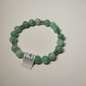 Bracelet de perle naturelle de jade 8 mm N°3
