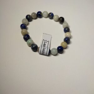 Bracelet de perle naturelle Amazonite de 8 mm