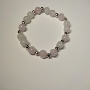 Bracelet de perle naturelle Quartz de 8 mm