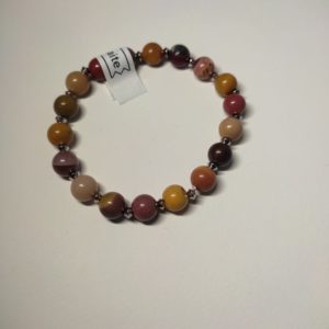 Bracelet de perle naturelle Mokaite de 8 mm