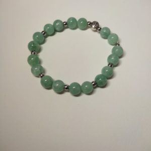 Bracelet de perle naturelle de jade 8 mm N°2