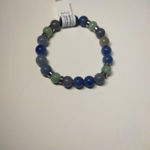 Bracelet de perle naturelle Amazonite et Aventurine de 8 mm