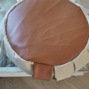 Zafu Bulleoriginelle simili cuir et lin